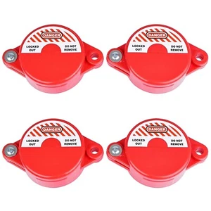 RealPlus Gate Valve Lockout, 4 Pack Valve Lockout Device Outdoor - Picture 1 of 8