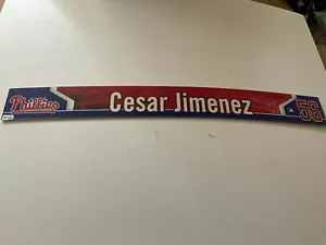PHILLIES~2013 Cesar Jimenez AUTHENTIC LOCKER ROOM PLATE SGA - Picture 1 of 3
