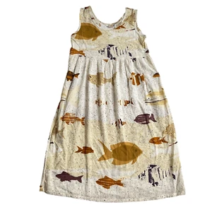 Jams World Lil People Dress Teen Girls Small Hawaiian Fish Sleeveless Rayon Tank - Picture 1 of 14