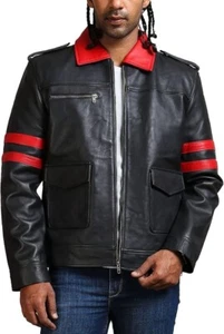Giacche Uomo Vera Pelle Stile Bomber | Giacca Vera Pelle di Pecora Uomo - Foto 1 di 4