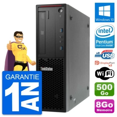 PC Lenovo ThinkStation P300 SFF Intel G3220 RAM 8Go Disque 500Go Windows 10 Wifi - Photo 1/4