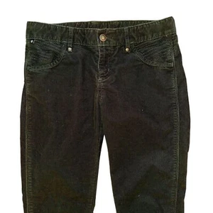Athleta Black Corduroy Pants Size 6 With Adjustable Drawstring Waist - Picture 1 of 6