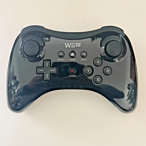 Genuine Nintendo Wii U Pro Controller - WiiU - Black - Official Nintendo - Foto 1 di 2