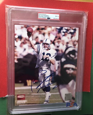 Peyton Manning Signed 8x10 Color Photo - PSA/DNA 9 MINT AUTOGRAPH - COLTS - Image 1 of 4
