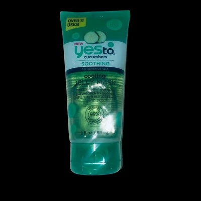 Yesto Cucumbers Soothing Cooling Jelly Mask 89ml Natural 95% No Animal Testing - Image 1 of 4