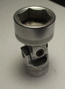 Vintage Easco 72 6118 3/8" Dr 6pt Metric 18mm Universal Swivel Socket USA - Picture 1 of 2