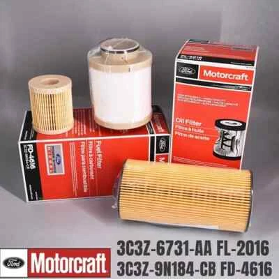 FD4616 FL2016 Oil & Fuel Filter Kit For 03-07 6.0L Powerstroke Diesel Foto 1 de 4