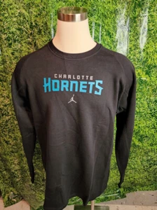 NBA Charlotte Hornets Basketball Air Jordan Custom Crew Neck Sweatshirt Size 2XL - Picture 1 of 5