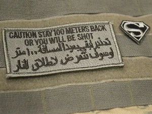 BAGHDAD WHACKER® PRIVATE SECURITY MILITARY CONTRACTOR PMC JTF vêlkrö 2-PATCH SET - Picture 1 of 12