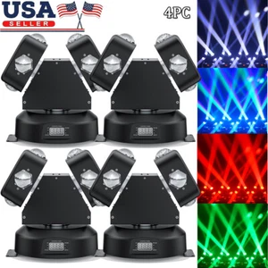 150W Moving Head Light 2 Head Wind Turbine DMX512 RGBW DJ KTV Disco Bar Light US - Picture 1 of 14