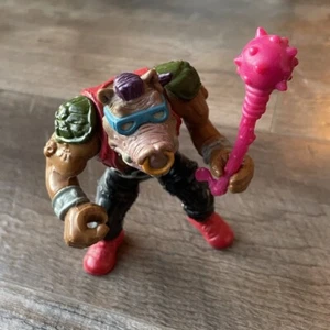 Vintage TMNT Bebop Warthog Pig Soft Head Actionfigur Ninja Turtles 1988 - Mace - Bild 1 von 6