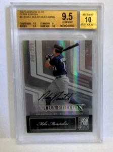 MIKE MOUSTAKAS RC 2007 DONRUSS ELITE EXTRA EDITION AUTO#/999 BGS10!ROYALS 3B RC - Picture 1 of 2