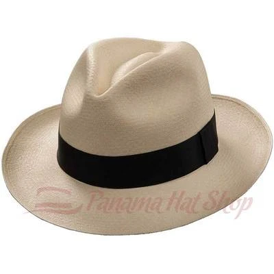 AUTHENTIC PANAMA HAT: MONTECRISTI FEDORA STRAW HAT - Image 1 of 4
