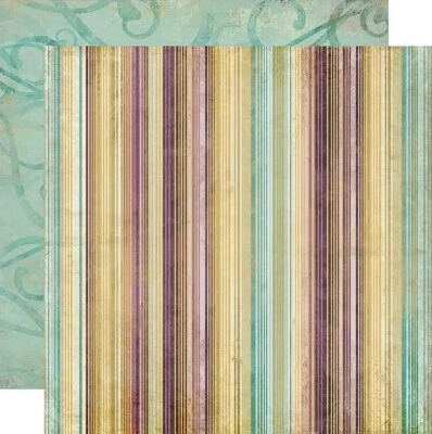 My Mind's Eye, So Sophie, Graceful, 2 x 12" Cardstock, Happy For You, Stripes - Image 1 of 3
