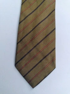 Barney's New York Corbata a Rayas Seda 57,5"" 4"" 100% Seda Hecha en Italia - Imagen 1 de 6