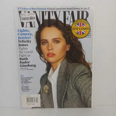 Vanity Fair Magazine October 2018 Felicity Jones Vanity Fairs 43 Best Dressed - Image 1 of 4