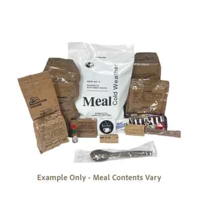SOPACKO Cold Weather Military MRE (Assorted Flavors) -2025 Inspection Date