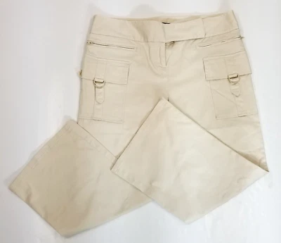 Легкие эластичные брюки-капри Attention Wms 14 из хлопковой смеси бежевые - Изображение 1 из 4