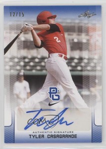 2017 Leaf Perfect Game National Showcase Blue /15 Tyler Casagrande #BA-TC4 Auto