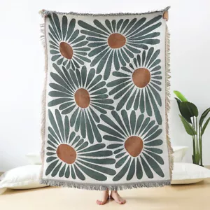 Tapestry Throw Blanket Sofa Bed Covers Soft Cotton Picnic Blanket 130*160CM - Picture 1 of 3