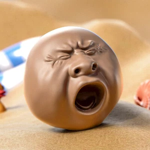 Gähnendes Gesicht Wasser-Spritz Tee-Haustier - Lustiges Anti-Stress-Spielzeug - Bild 1 von 9