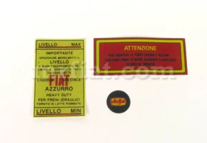 Topolino C Engine Sticker Set New - Picture 1 of 1
