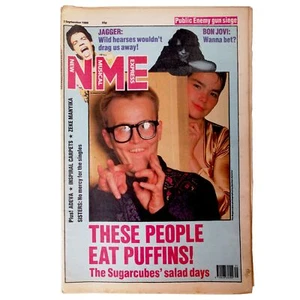 New Musical Express NME magazine (Sept 2 1989) The Sugarcubes Bjork Mick Jagger - Imagen 1 de 1