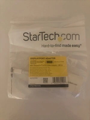 Startech.com  Mini Displayport to DVI Video adapter - White  MDP2DVIW. Ref:CD_2 - Image 1 of 4