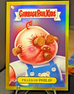 2024 Topps Garbage Pail Kids Gold Refractor 30/50 Filled Up Philip #280b - Picture 1 of 2