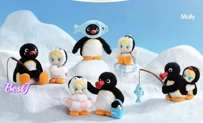 POPMART Baby Molly × PINGU Happy Fishing Series Plush Confirmed Figure #BestJ - Image 1 of 4