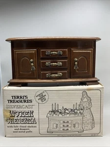 Dollhouse Miniature Wooden Credenza Drawers Imperial Sears 6857 Silvercast - Picture 1 of 4