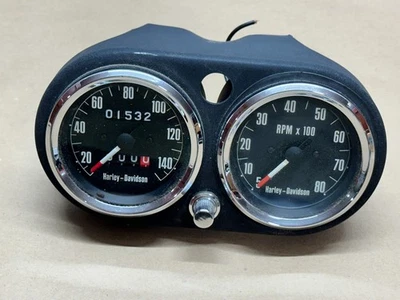 Speedometer Tach Assy Harley Shovelhead Ironhead Sportster Low Rider OEM Gauges - Image 1 of 4