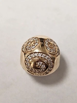 Pandora 14k Mickey Mouse Remolino Dorado CLIP PARQUE EXCLUSIVO 2016 Foto 1 de 4