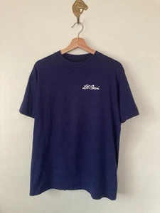 vintage 80s L.L. BEAN T-Shirt LARGE hanes beefy t logo script - Picture 1 of 5