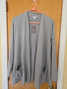 J.Jill Purejill Cashmere Sweater Long NWT Grey Color - Picture 1 of 5