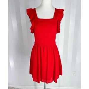 ALTAR’D STATE Women’s Red Fit & Flare Dress Sz M - Imagen 1 de 10
