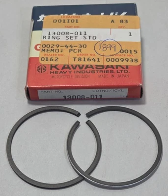 1 NUEVO Juego de anillos de pistón genuino KAWASAKI 90 G3 G3SS G3TR Bushmaster STD 13008-011 Foto 1 de 3