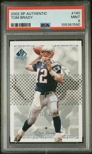 2002 Sp Authentic #140 Tom Brady PSA 9 /1150 - Picture 1 of 2