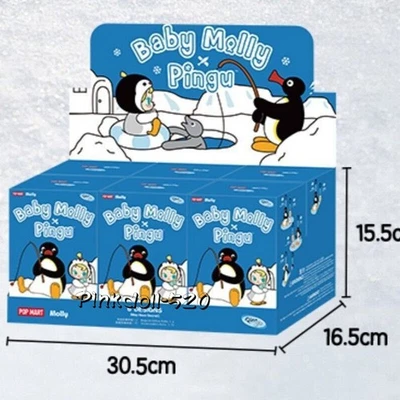  Baby Molly × PINGU Happy Fishing Plush Pendant Blind Box One Set(6pcs) - Image 1 of 4