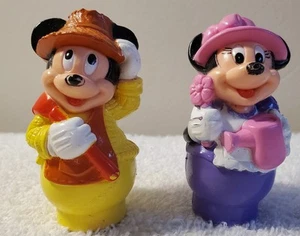 VINTAGE Disney Arco Mickey and Minnie Mouse Figures Cake Toppers Toys - Picture 1 of 3