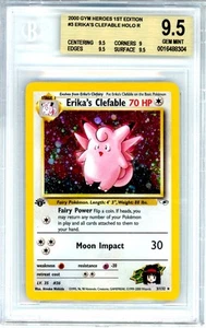 Erika's Clefable #3 1st Edition Gym Pokemon BGS 9.5 Gem Mint - Picture 1 of 2