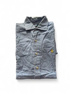 Ralph Lauren Hemd Herren M Blau Muster Button Down Kragen Kurzarm Sommerhemd #98 - Bild 1 von 7