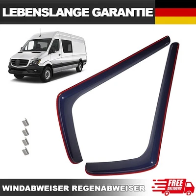 2-Tlg Windabweiser Regenabweiser Getönt Für Mercedes-benz Sprinter W906 2006-18 - Bild 1 von 4