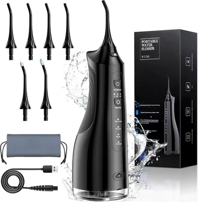 Water Dental Flosser Pick for Teeth - 5 Modes Cordless Portable Water Teeth C... - Image 1 of 4