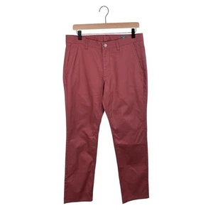 Bonobos Washed Chinohose Slim Straight Leg Herren Gr. 32/32 Ziegelrot Baumwolle - Bild 1 von 8