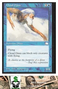 1997 Magic The Gathering Weatherlight # Cloud Djinn - - Picture 1 of 2
