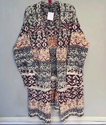 United States Sweater Retro Cardigan Sweater Aztec and bohemian graphic. Size 2X - Image 1 of 4