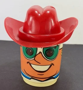 Vintage Deka Cowboy Red cowboy hat, Mug Cup Retro 1970’s Cowboy Face Design - Picture 1 of 7