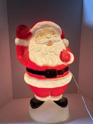 Empire 1996 Santa Claus Navidad soplado molde iluminado patio decoración 18" ondulando Foto 1 de 4
