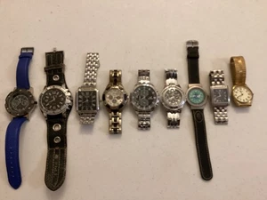 Joblot 9x working mens watches: Sekonda, Jacques Farel, Pod - Picture 1 of 8